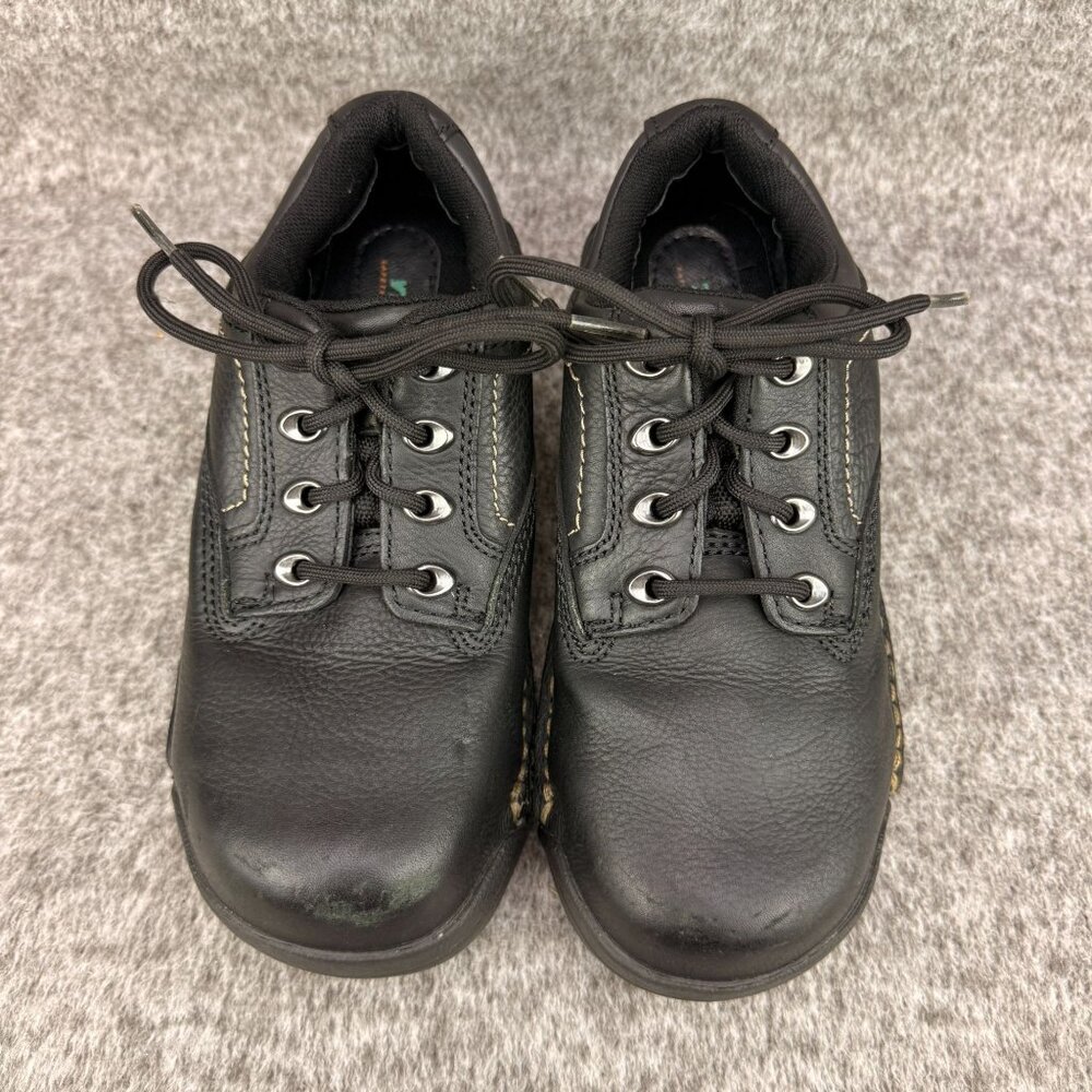 ✅Womens 6 Hytest Opanka Oxford SR/EH/OR Work Shoes Black Leather Safety Toe Boot - Picture 6 of 13